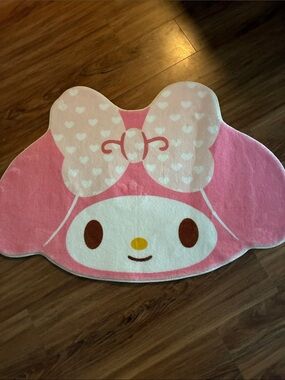 Sanrio My Melody Pink and White Character Floor Mat